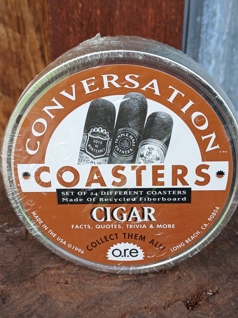 Vintage Conversation Cigar Coasters Round Set Of 24 By O.R.E. Blokecore